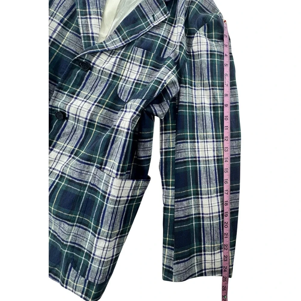 Vintage Tommy Hilfiger Plaid Sport Coat Blazer XL Union Made USA ACTWU Jacket